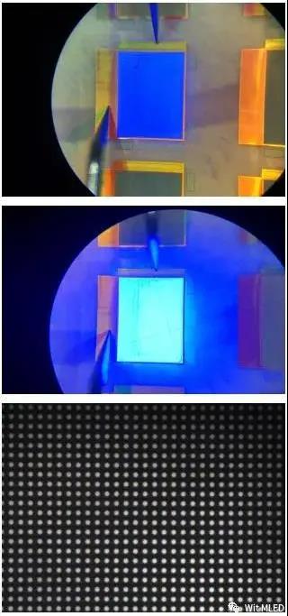 芯元基半導體全屏點亮5&mu;m Micro LED芯片陣列