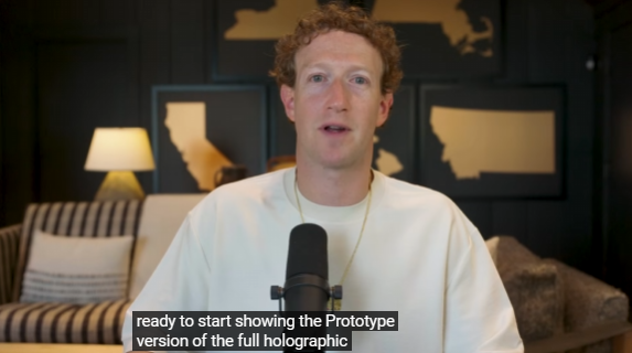 扎克伯格：Meta全息AR眼鏡原型即將亮相