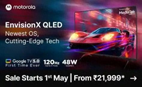 摩托羅拉推出OLED智能電視 提供三種尺寸 不到2000元起