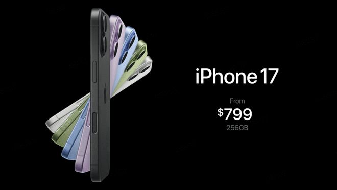 一文看懂iPhone 17系列新品發(fā)布會(huì)：全系高刷 告別128GB存儲(chǔ) 最低5999元起售