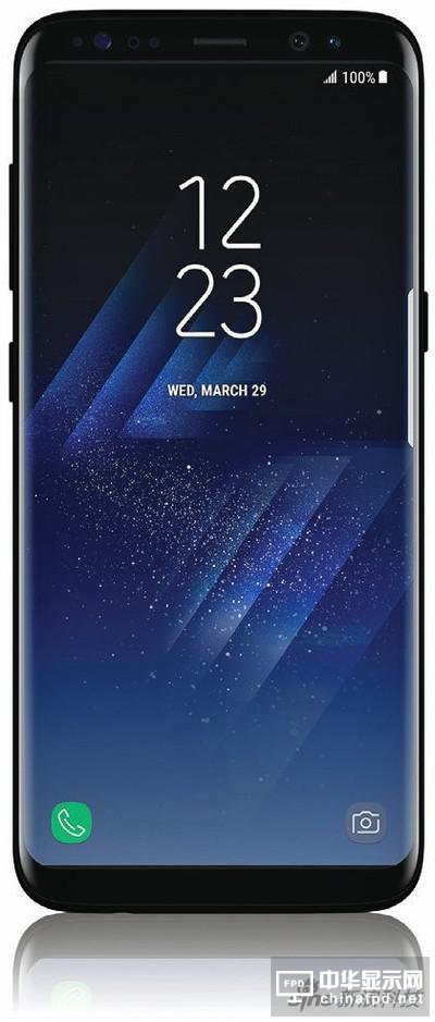 S8渲染圖,屏幕狹長,屏占比很高