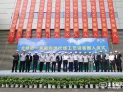 京東方合肥G10.5液晶面板線全面啟動工藝設備搬入