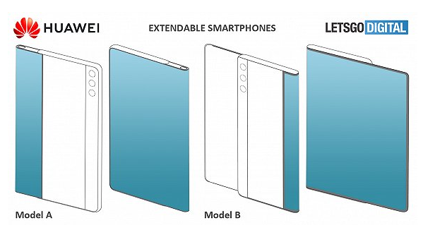 華為伸縮屏手機專利曝光：可將背面屏幕拉至正面